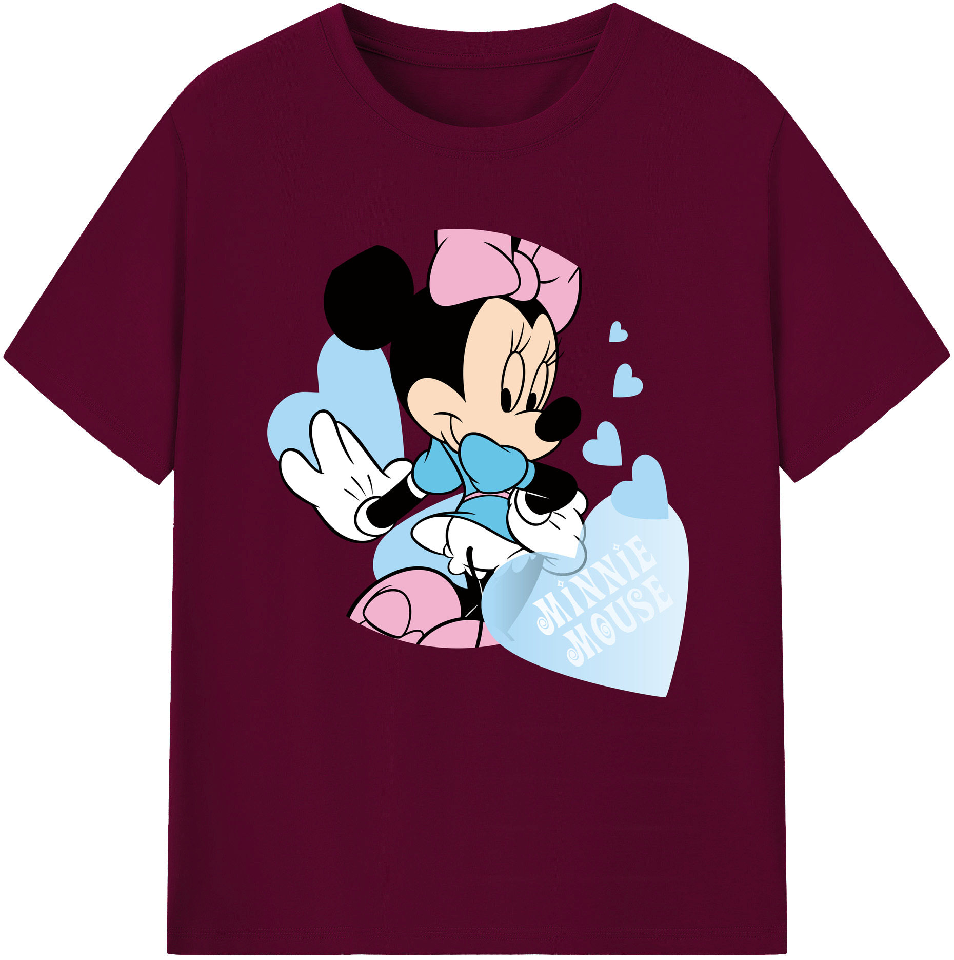 （画像用） ミッキーマウス Mickey Mouse レディースカジュアルプリントTシャツ（綿100％）